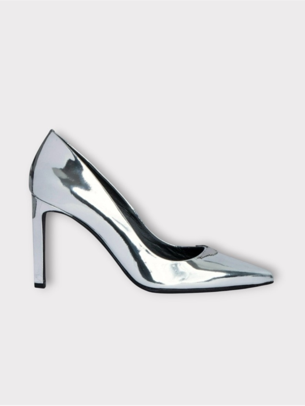 ZADIG & VOLTAIRE NWT French Luxury Metallic Silver Heels